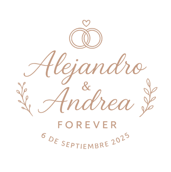 Logo Casamiento Ale & Andre